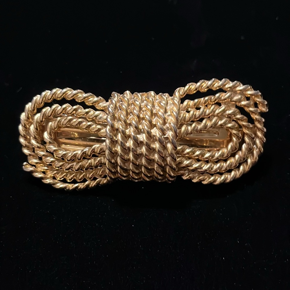 Gold Color Rope Design Hair Clip - Picture 15 of 16